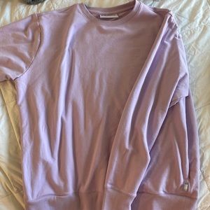 Lavender FILA oversized sweater